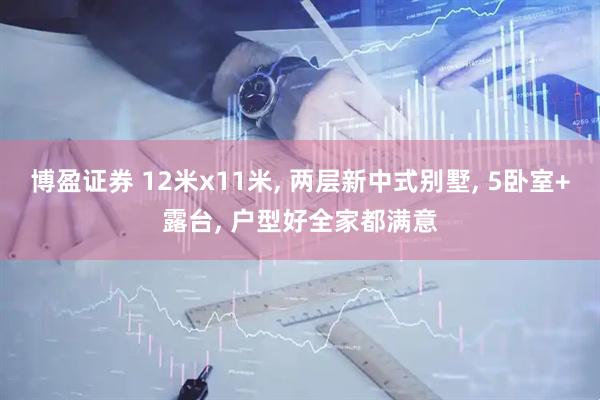 博盈证券 12米x11米, 两层新中式别墅, 5卧室+露台, 户型好全家都满意